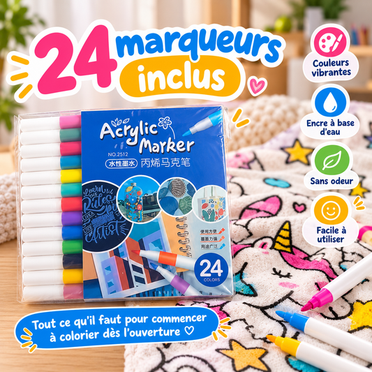 24 Crayons à colorier