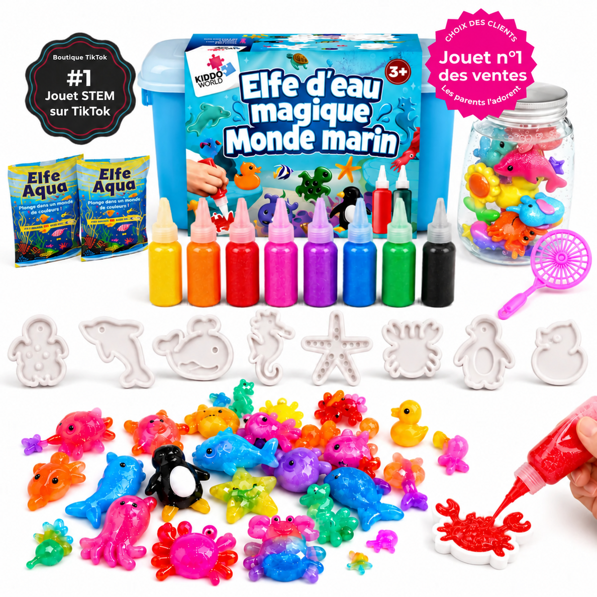 Magic Water Squishies – Créez vos propres figurines 3D magiques | Dès 3 ans