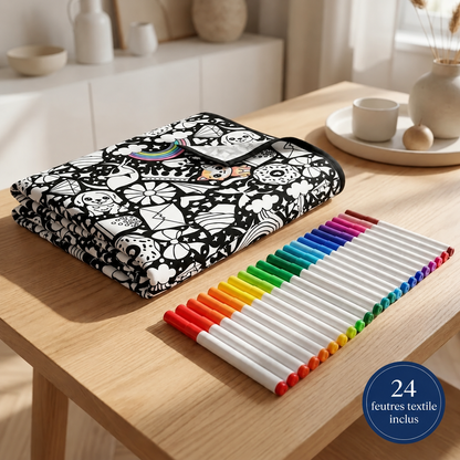 Couverture à colorier personnalisable