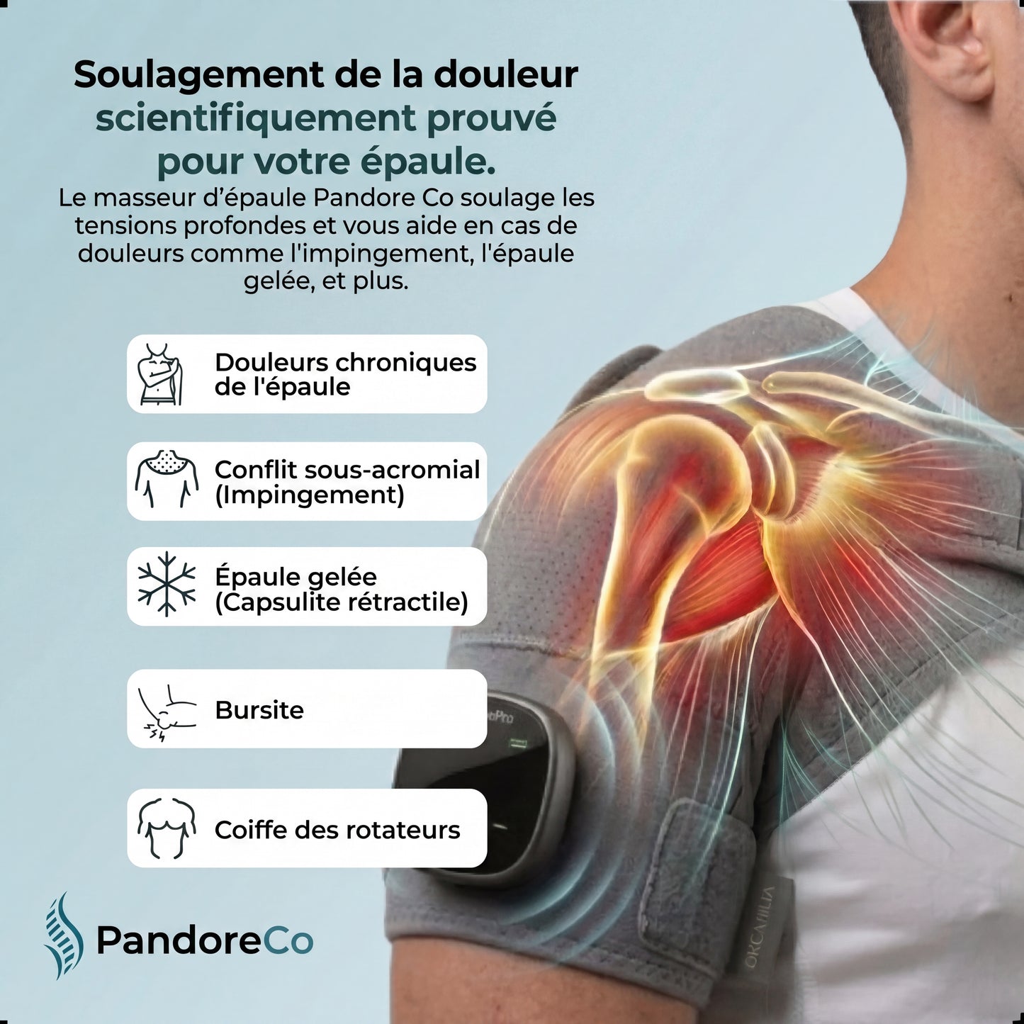 Pandore Masseur d'Épaules 3-en-1™