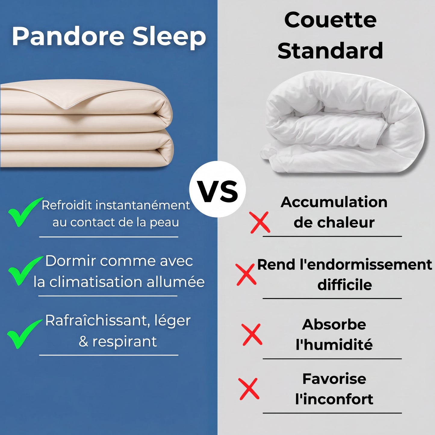 Pandore Sleep | Couverture Rafraîchissante pour l'Été