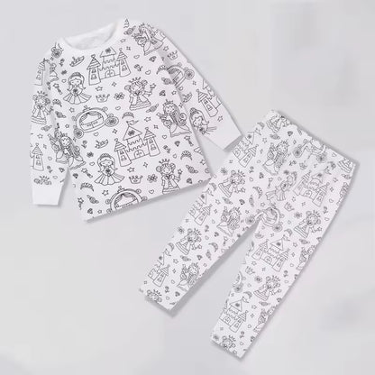 Pyjama à colorier (crayons de couleur inclus)