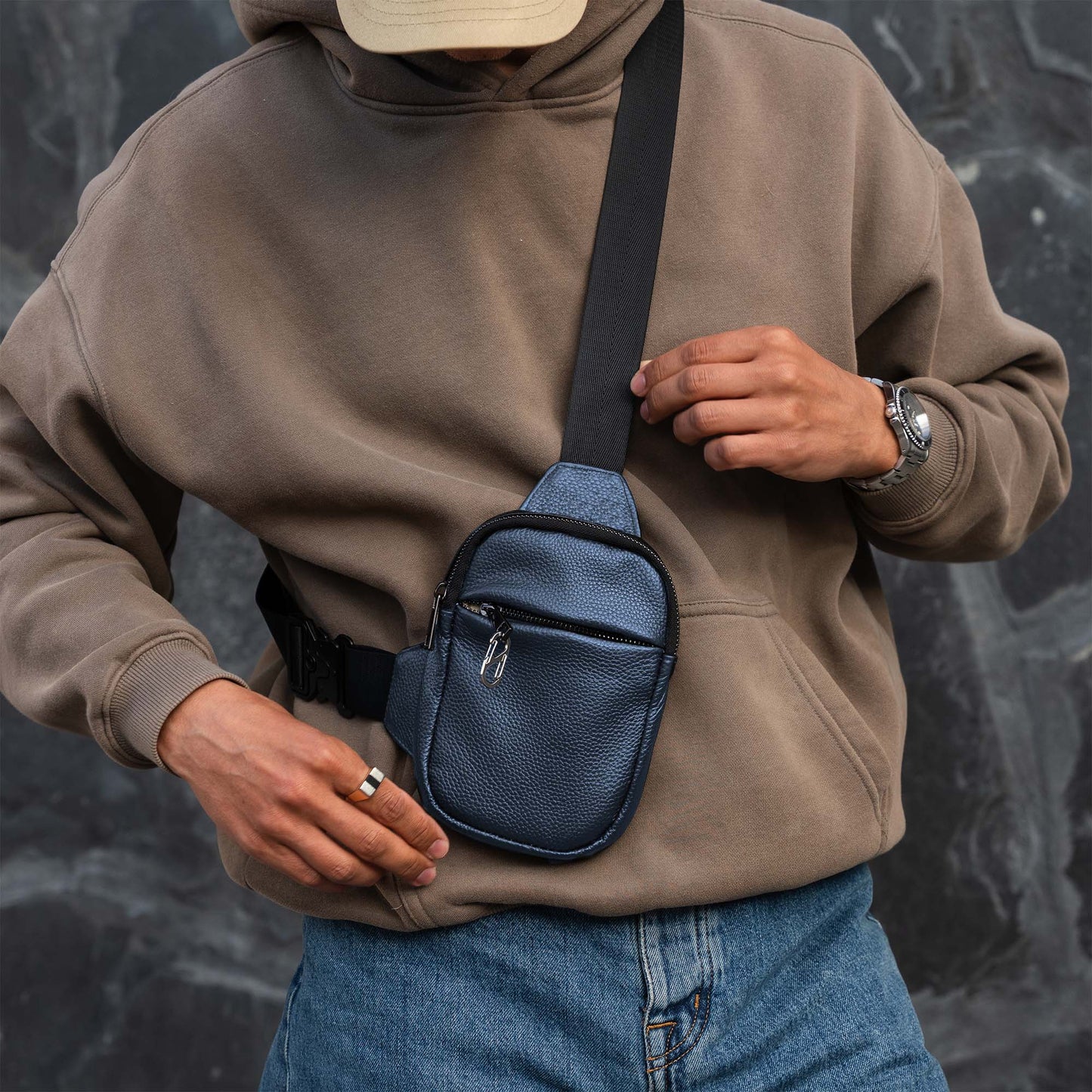 Sac bandoulière de voyage | Cuir