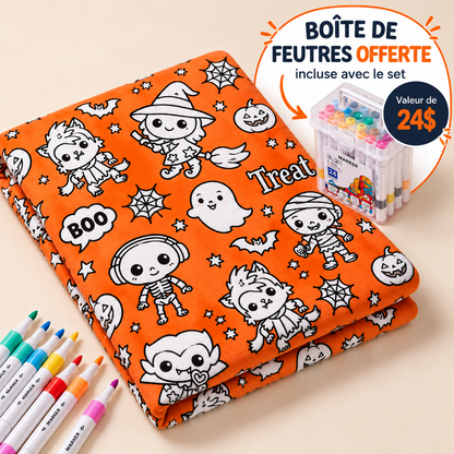 Couverture à colorier personnalisable